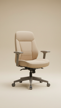 Ergonomic task chair in neutral fabric