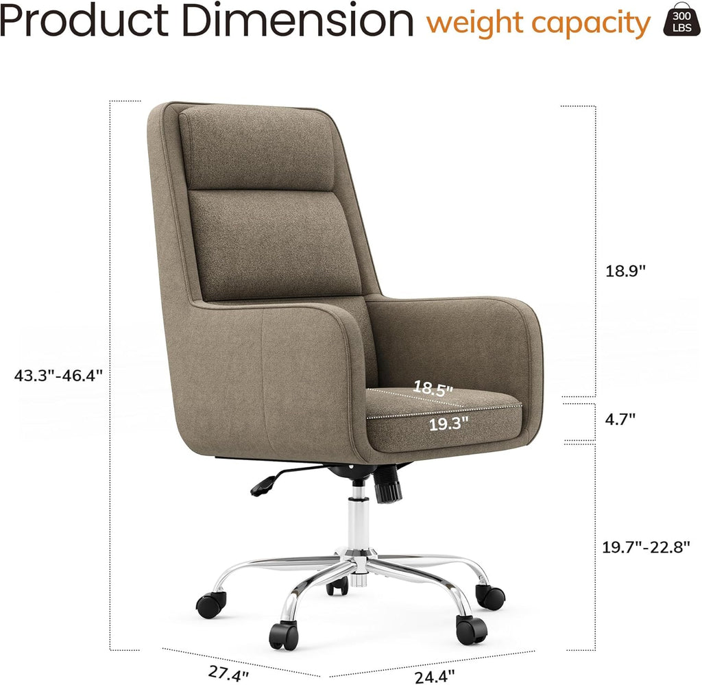 Camel High-Back Executive Office Chair