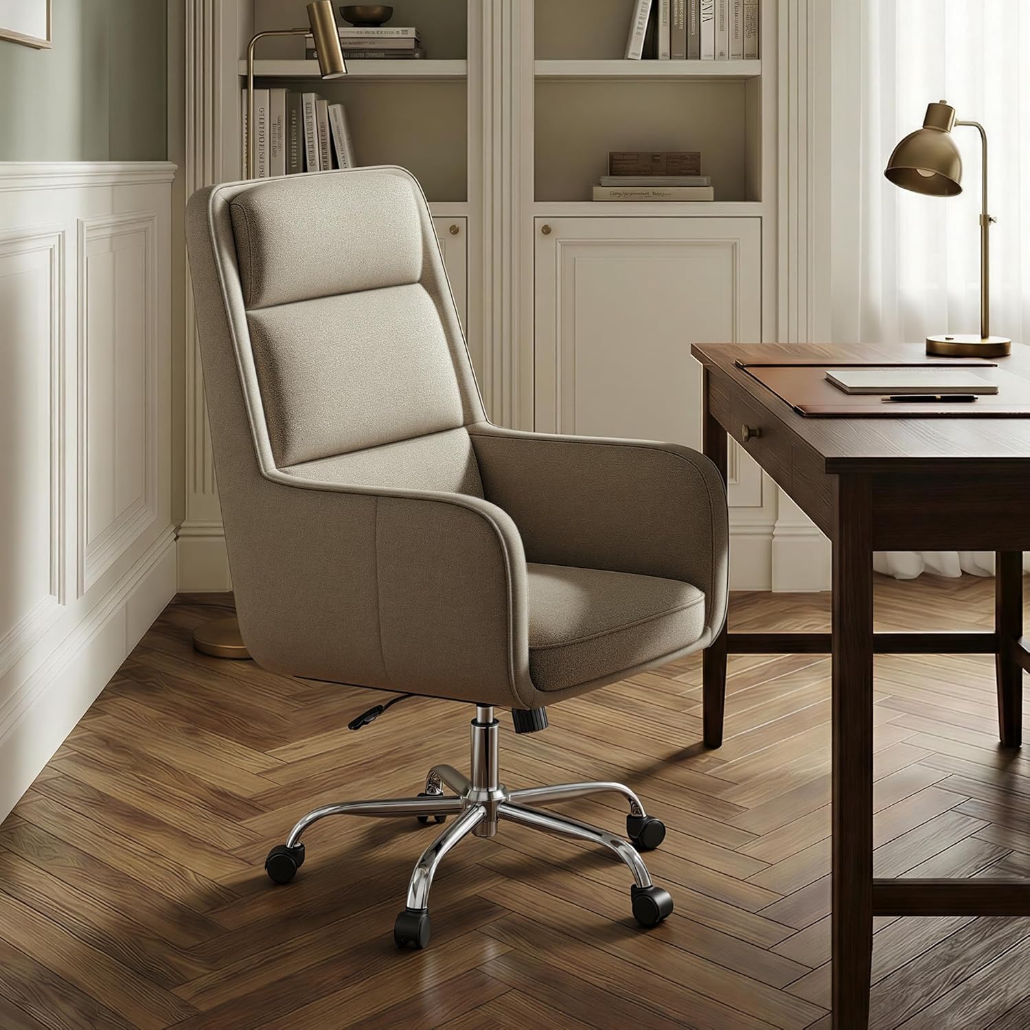 Camel High-Back Executive Office Chair