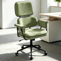 Green Chenille Ergonomic Swivel Office Chair