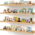Wood Scalloped 36" Floating Wall Shelves