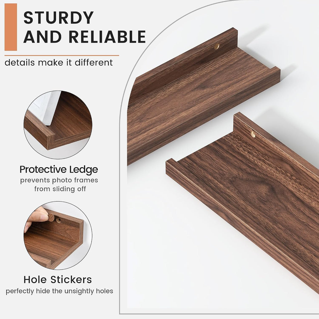 48" Wall Picture Ledge Shelves Set