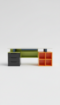 Modular Writing Desk with Cable Channel